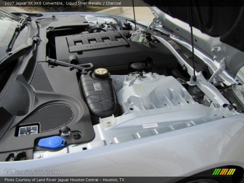 Liquid Silver Metallic / Charcoal 2007 Jaguar XK XK8 Convertible