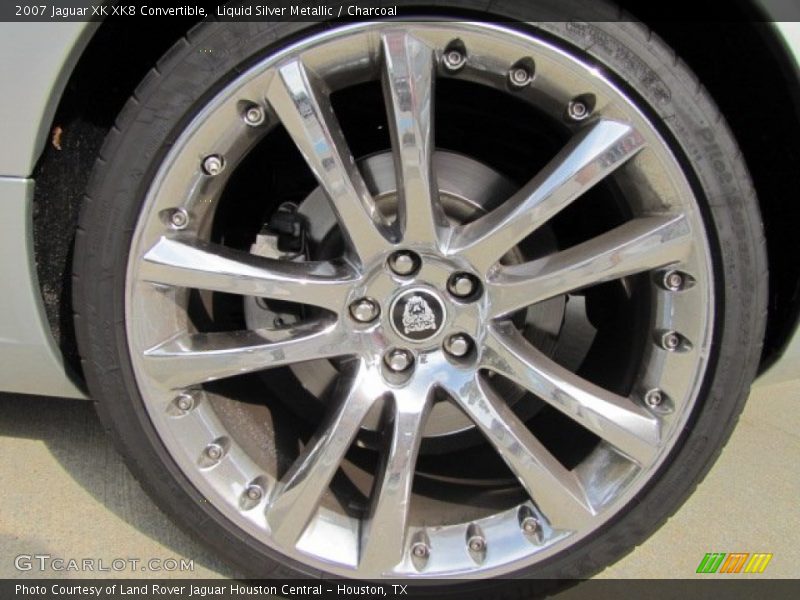 Liquid Silver Metallic / Charcoal 2007 Jaguar XK XK8 Convertible