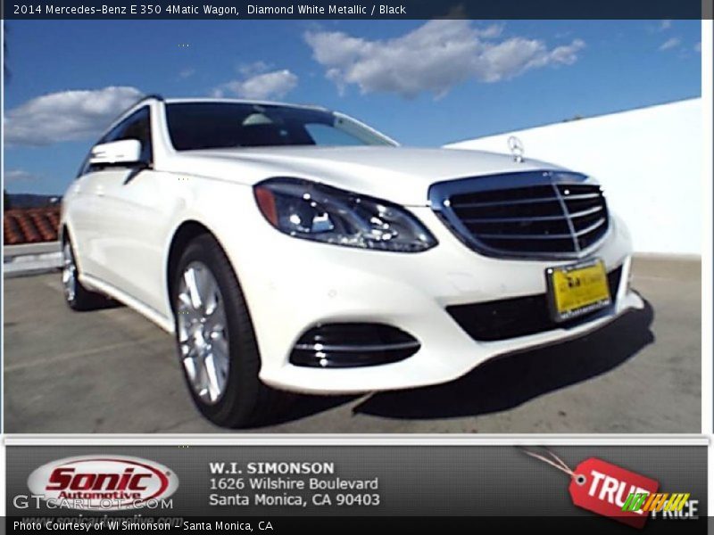 Diamond White Metallic / Black 2014 Mercedes-Benz E 350 4Matic Wagon