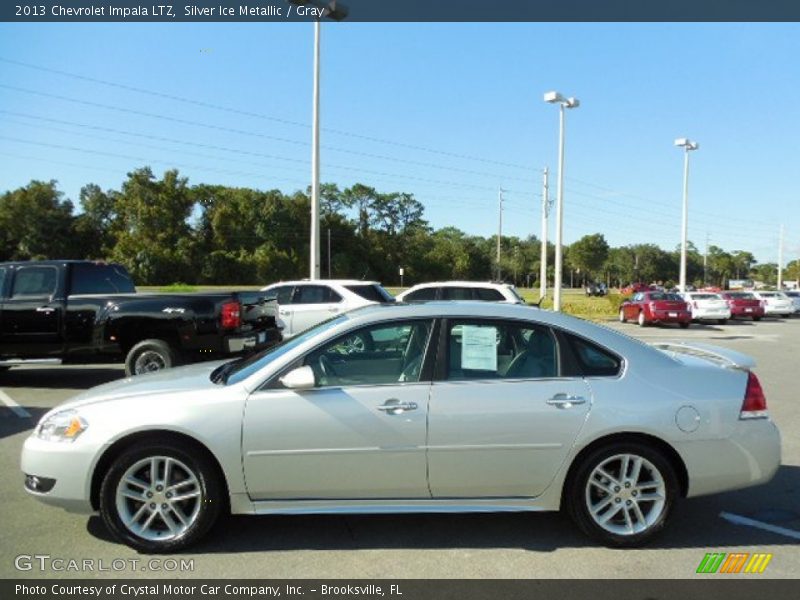 Silver Ice Metallic / Gray 2013 Chevrolet Impala LTZ