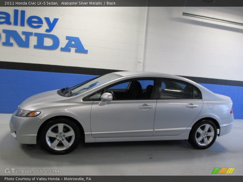 Alabaster Silver Metallic / Black 2011 Honda Civic LX-S Sedan