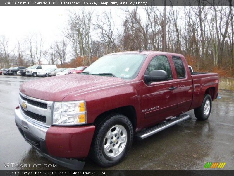 Deep Ruby Metallic / Ebony 2008 Chevrolet Silverado 1500 LT Extended Cab 4x4