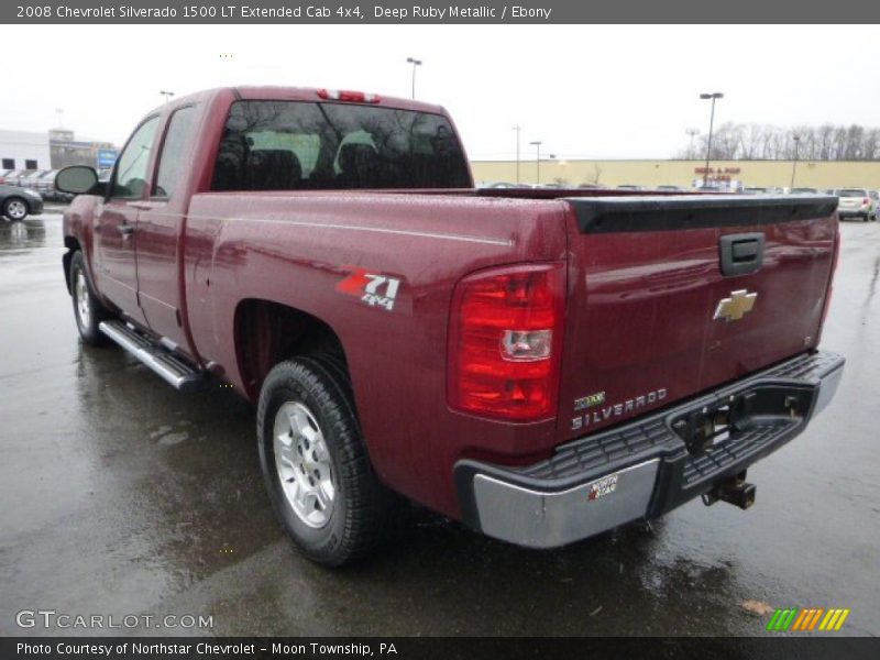 Deep Ruby Metallic / Ebony 2008 Chevrolet Silverado 1500 LT Extended Cab 4x4