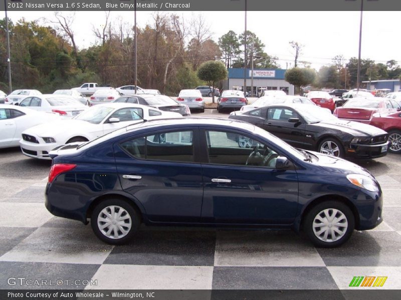 Blue Onyx Metallic / Charcoal 2012 Nissan Versa 1.6 S Sedan