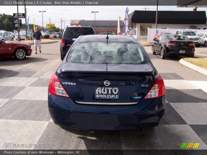 Blue Onyx Metallic / Charcoal 2012 Nissan Versa 1.6 S Sedan
