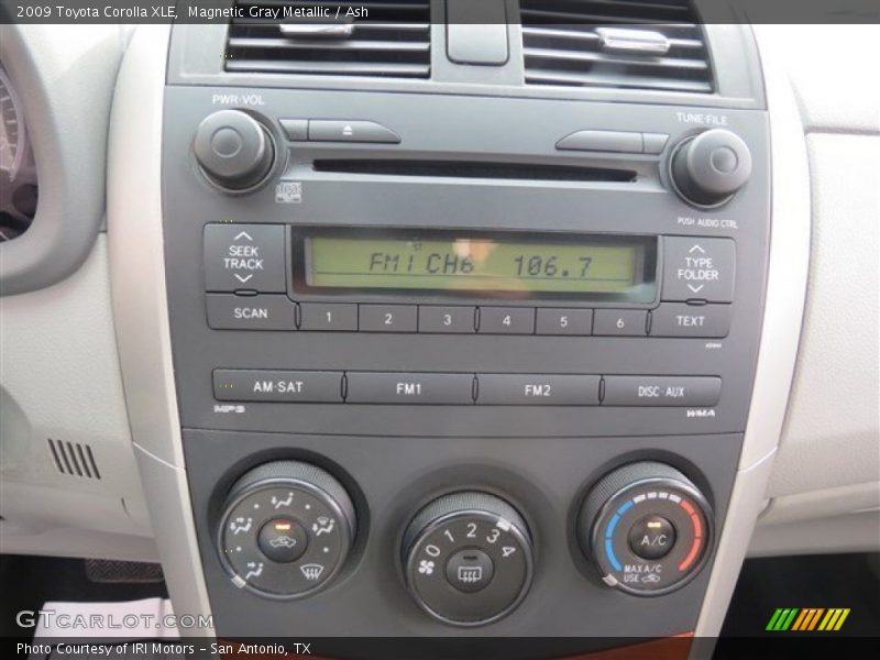 Magnetic Gray Metallic / Ash 2009 Toyota Corolla XLE