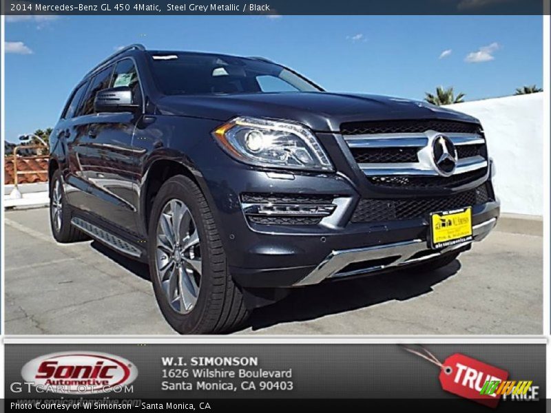 Steel Grey Metallic / Black 2014 Mercedes-Benz GL 450 4Matic