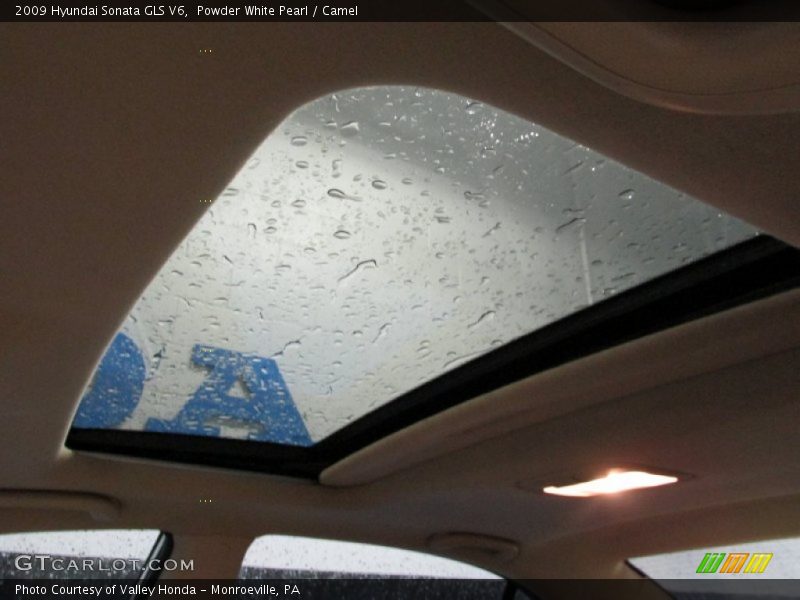 Powder White Pearl / Camel 2009 Hyundai Sonata GLS V6