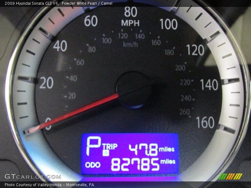 Powder White Pearl / Camel 2009 Hyundai Sonata GLS V6