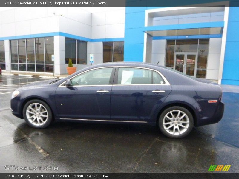 Imperial Blue Metallic / Ebony 2011 Chevrolet Malibu LTZ