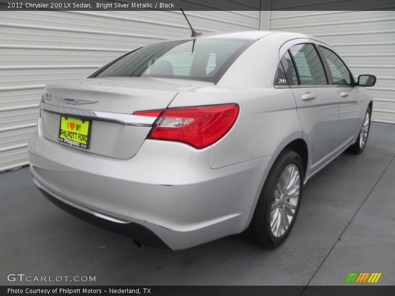 Bright Silver Metallic / Black 2012 Chrysler 200 LX Sedan