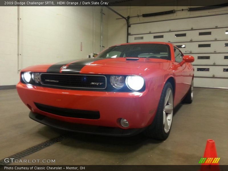 HEMI Orange / Dark Slate Gray 2009 Dodge Challenger SRT8