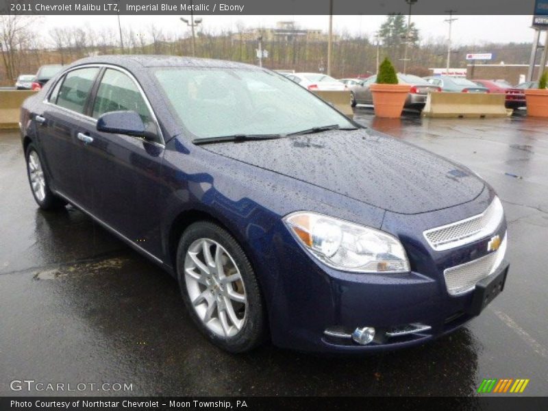 Imperial Blue Metallic / Ebony 2011 Chevrolet Malibu LTZ