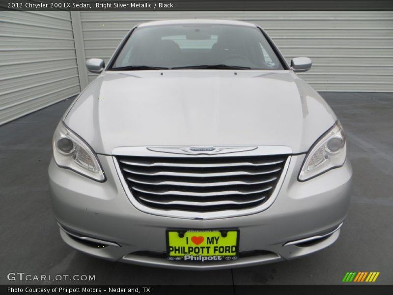 Bright Silver Metallic / Black 2012 Chrysler 200 LX Sedan