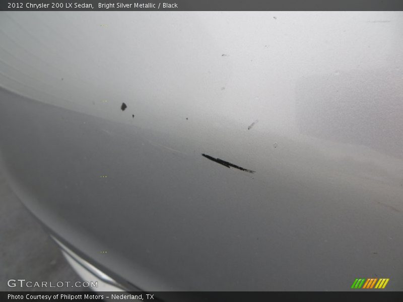 Bright Silver Metallic / Black 2012 Chrysler 200 LX Sedan