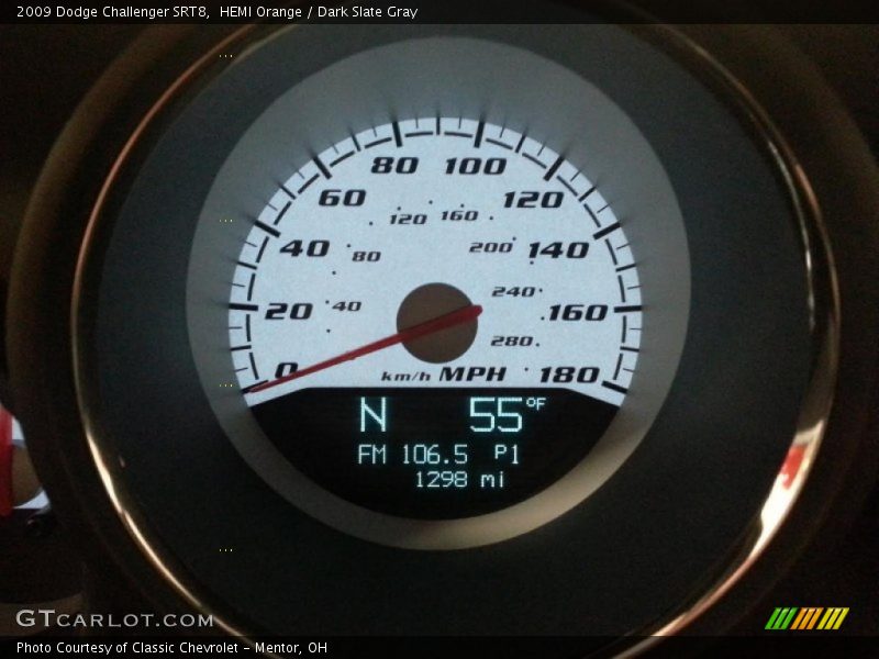 HEMI Orange / Dark Slate Gray 2009 Dodge Challenger SRT8