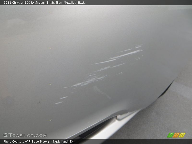 Bright Silver Metallic / Black 2012 Chrysler 200 LX Sedan