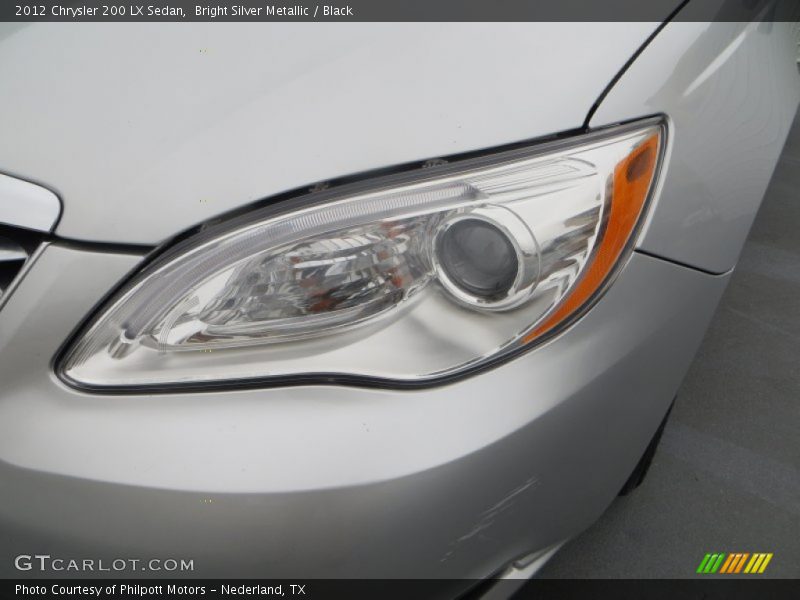 Bright Silver Metallic / Black 2012 Chrysler 200 LX Sedan