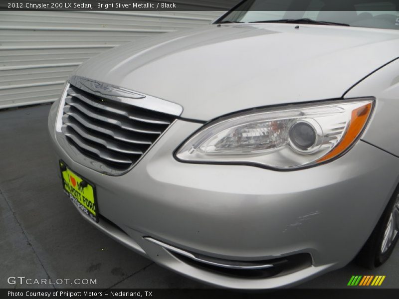 Bright Silver Metallic / Black 2012 Chrysler 200 LX Sedan