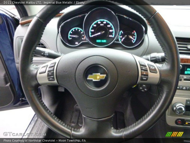 Imperial Blue Metallic / Ebony 2011 Chevrolet Malibu LTZ