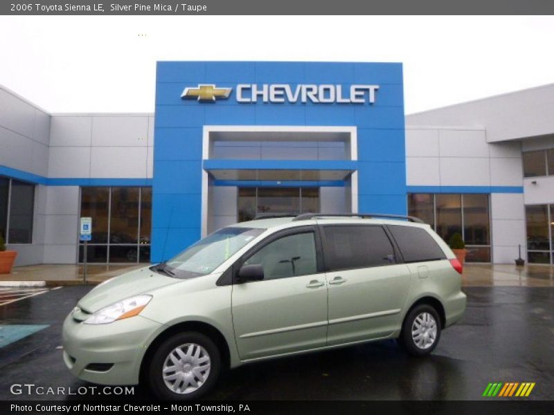 Silver Pine Mica / Taupe 2006 Toyota Sienna LE