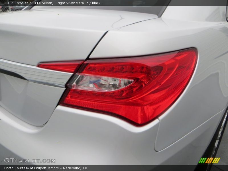 Bright Silver Metallic / Black 2012 Chrysler 200 LX Sedan