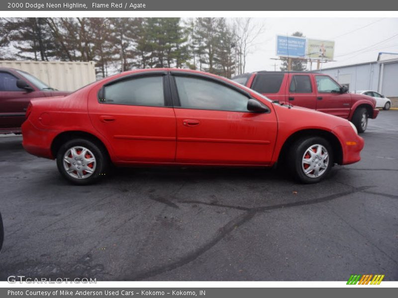 Flame Red / Agate 2000 Dodge Neon Highline
