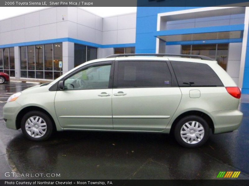 Silver Pine Mica / Taupe 2006 Toyota Sienna LE