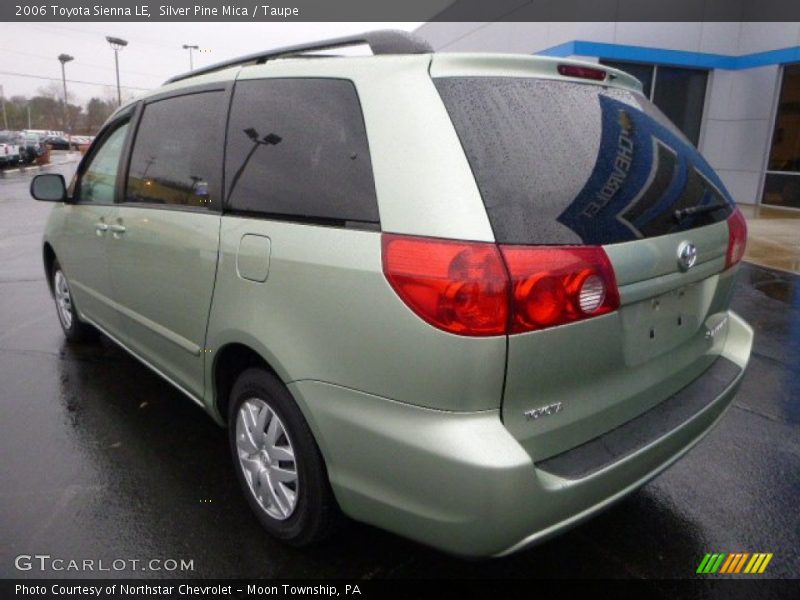 Silver Pine Mica / Taupe 2006 Toyota Sienna LE
