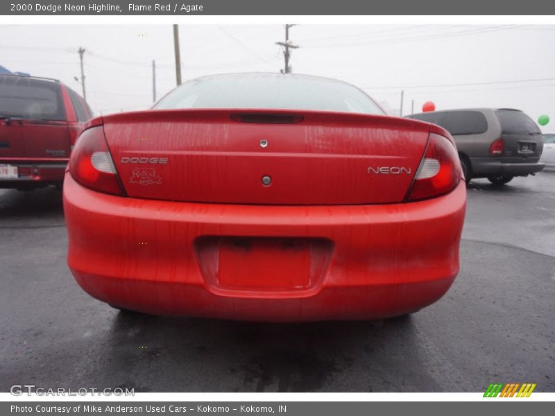 Flame Red / Agate 2000 Dodge Neon Highline