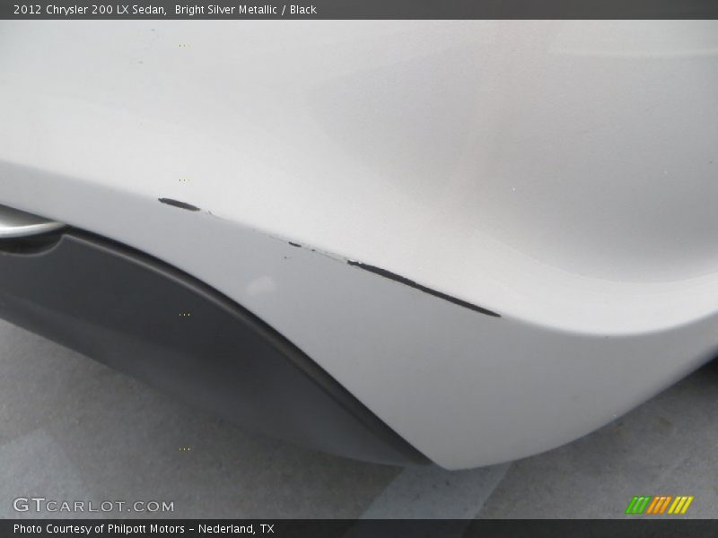 Bright Silver Metallic / Black 2012 Chrysler 200 LX Sedan