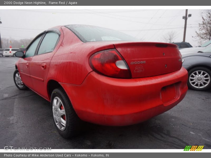 Flame Red / Agate 2000 Dodge Neon Highline