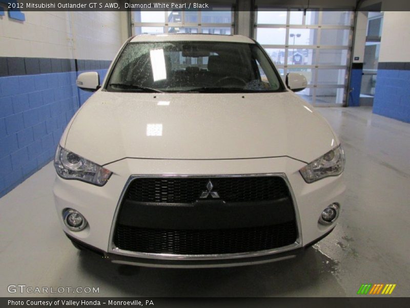 Diamond White Pearl / Black 2012 Mitsubishi Outlander GT S AWD
