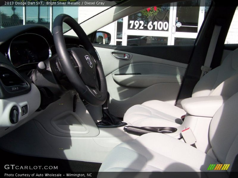 Bright Silver Metallic / Diesel Gray 2013 Dodge Dart SXT