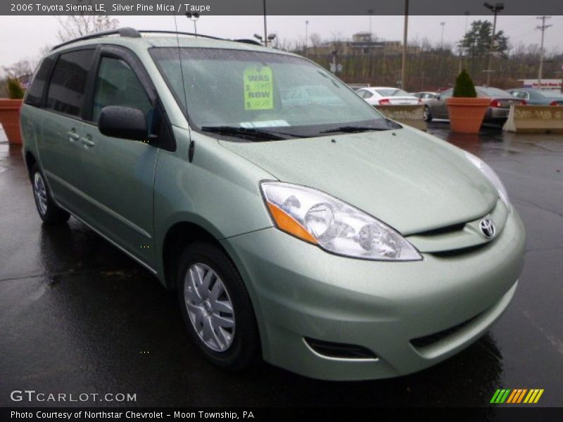 Silver Pine Mica / Taupe 2006 Toyota Sienna LE