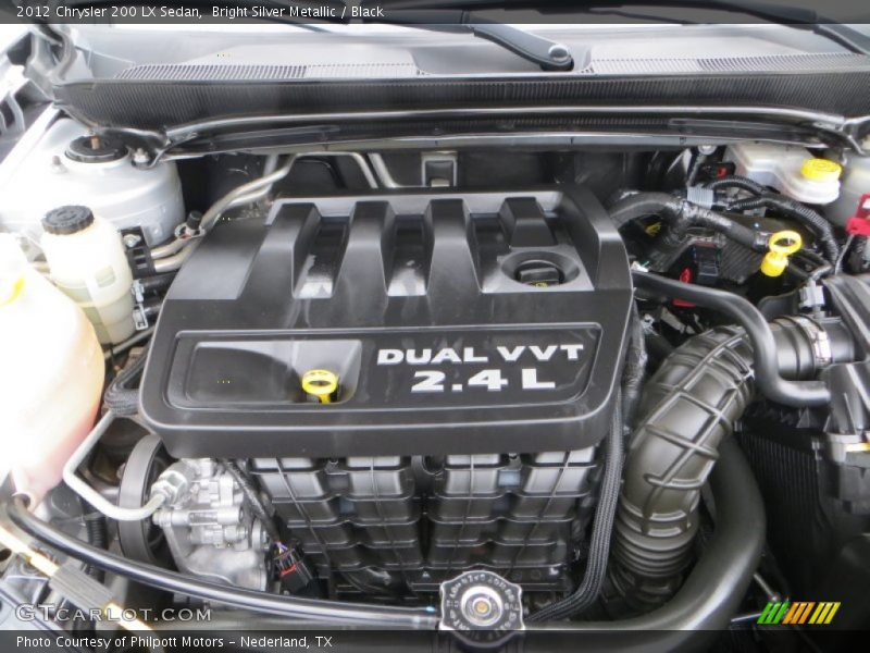Bright Silver Metallic / Black 2012 Chrysler 200 LX Sedan