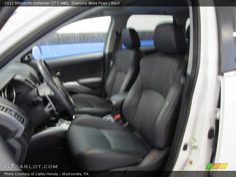 Diamond White Pearl / Black 2012 Mitsubishi Outlander GT S AWD