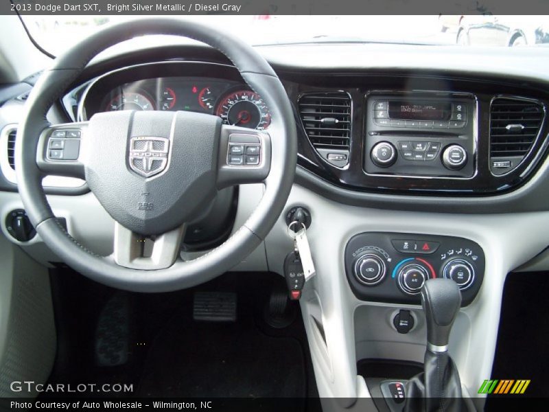 Bright Silver Metallic / Diesel Gray 2013 Dodge Dart SXT