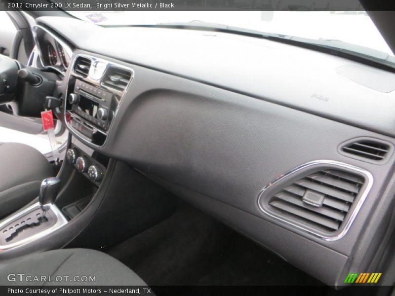 Bright Silver Metallic / Black 2012 Chrysler 200 LX Sedan