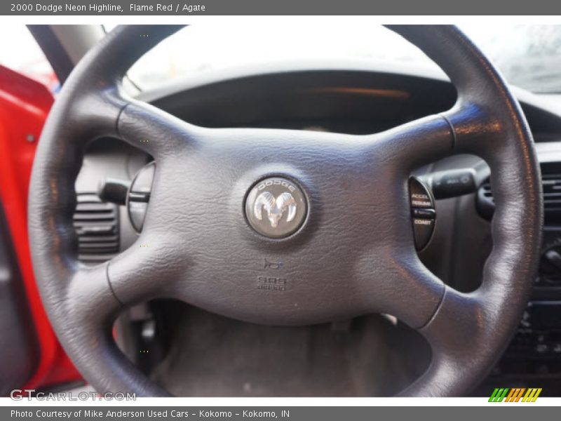 Flame Red / Agate 2000 Dodge Neon Highline