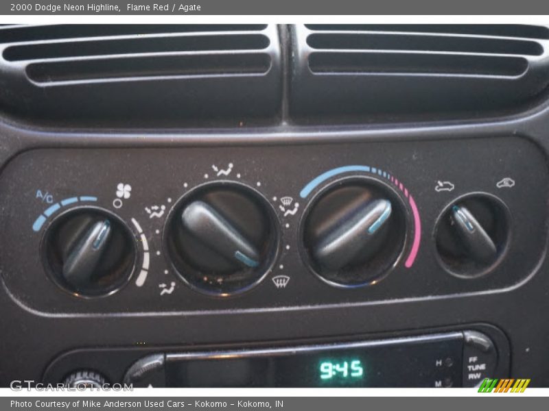 Flame Red / Agate 2000 Dodge Neon Highline