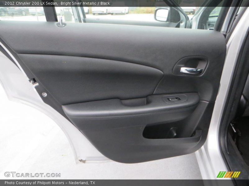 Bright Silver Metallic / Black 2012 Chrysler 200 LX Sedan