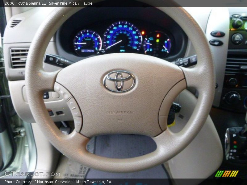 Silver Pine Mica / Taupe 2006 Toyota Sienna LE