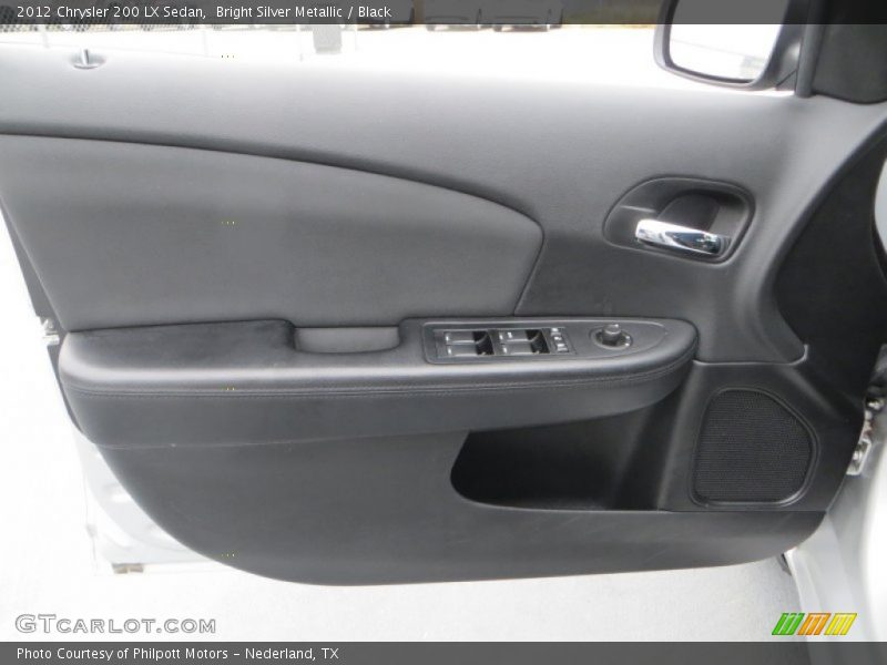 Bright Silver Metallic / Black 2012 Chrysler 200 LX Sedan