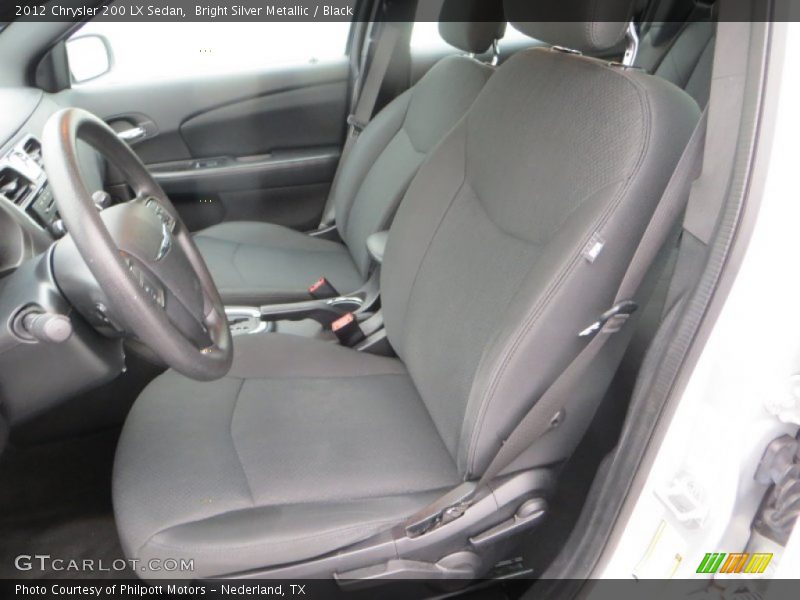 Bright Silver Metallic / Black 2012 Chrysler 200 LX Sedan