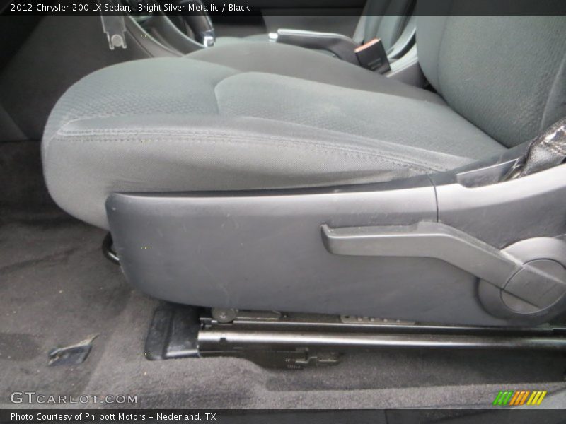 Bright Silver Metallic / Black 2012 Chrysler 200 LX Sedan
