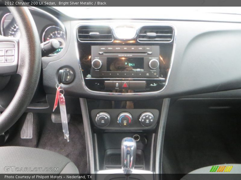 Bright Silver Metallic / Black 2012 Chrysler 200 LX Sedan