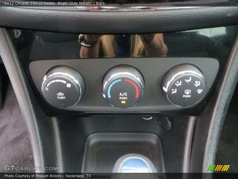 Bright Silver Metallic / Black 2012 Chrysler 200 LX Sedan