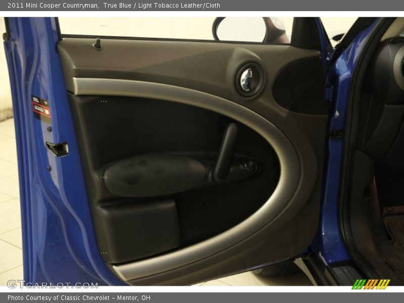 True Blue / Light Tobacco Leather/Cloth 2011 Mini Cooper Countryman
