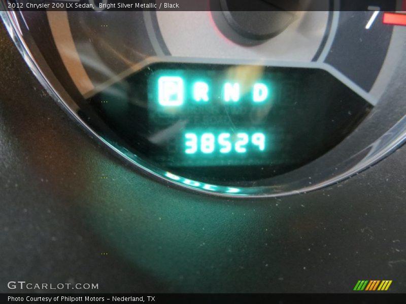 Bright Silver Metallic / Black 2012 Chrysler 200 LX Sedan